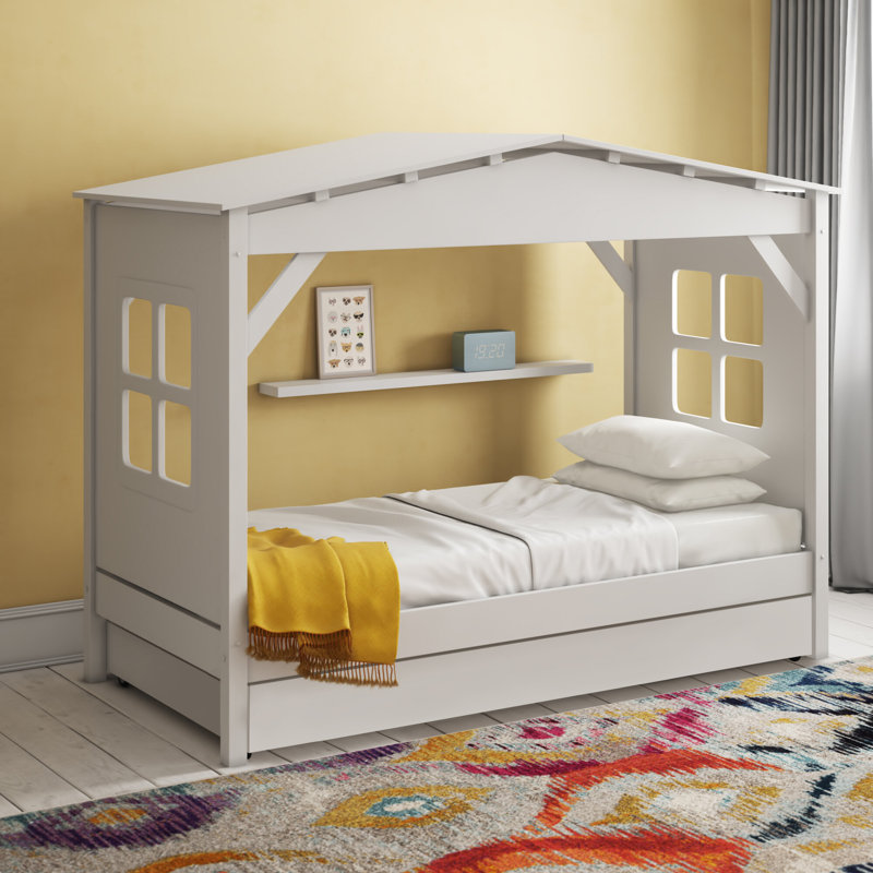 Zoomie Kids Ethridge Single House Bed with Trundle & Reviews Wayfair